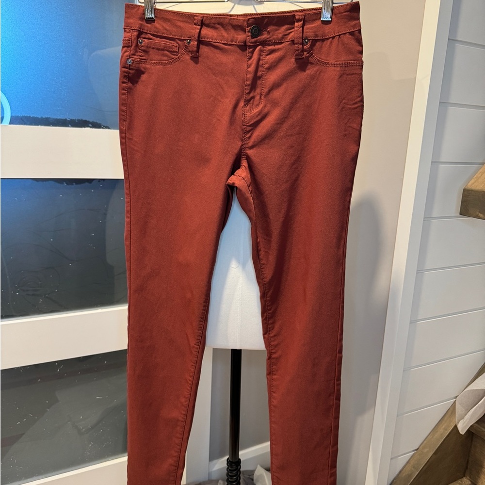 YMI Women's Brick Red Skinny Jeans